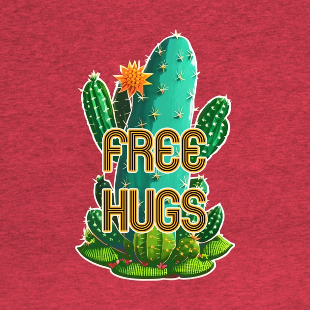 Free Hugs Cactus by JoanNinjaHen